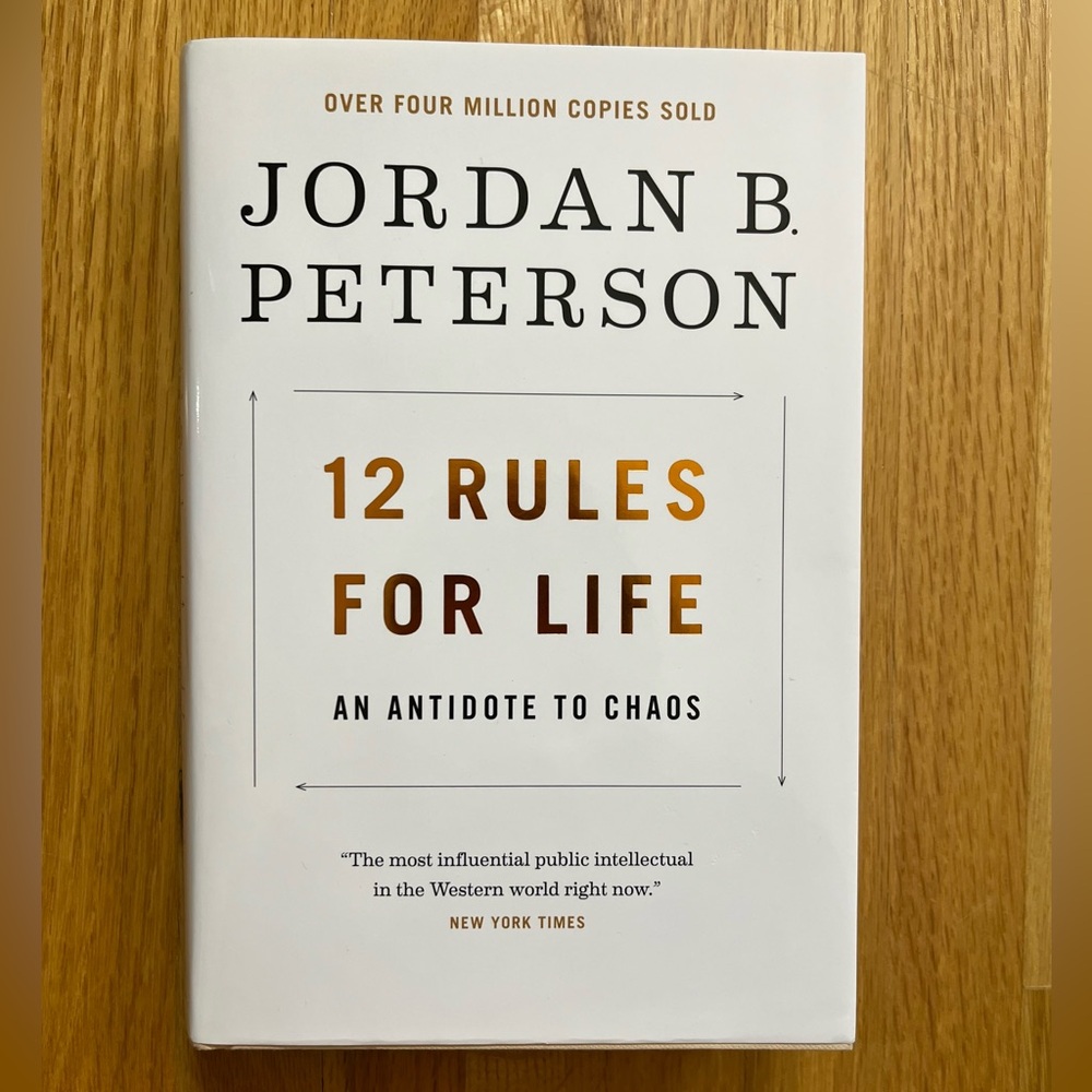12 Rules For life Jordan B. Peterson An Antidote to Chaos hardcover novel book - Picture 2 of 6